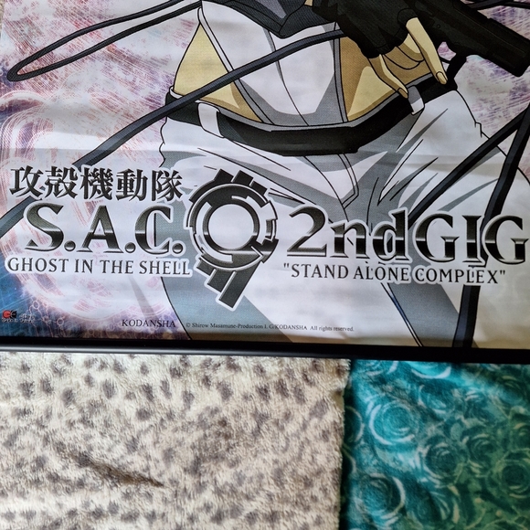 "Ghost in the Shell" Cloth Banner/Wall Poster, S.A.C 2nd GIG, Major Kusanagi - Picture 2 of 2